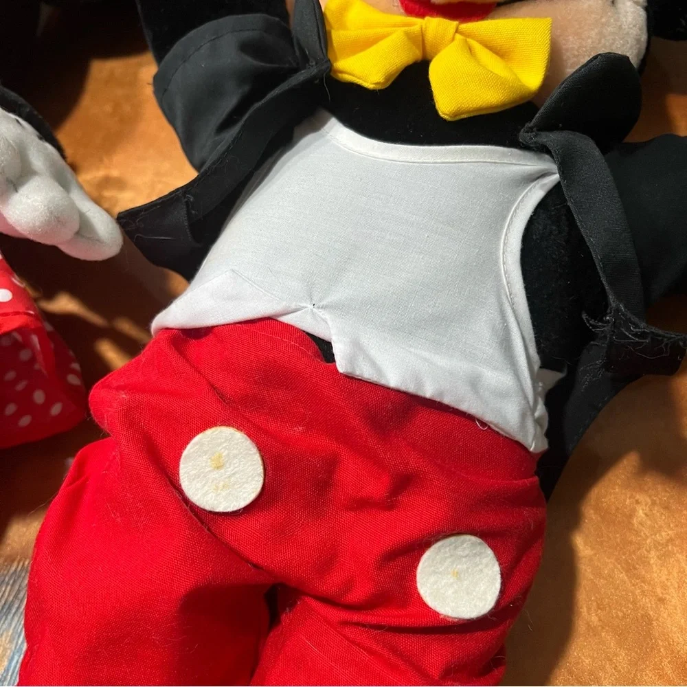 Vintage Disneyland Minnie and Mickey Plush 18” made in Korea